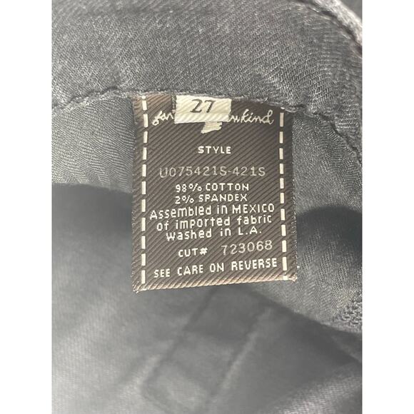 7FAM 7 For All Mankind Black Wash Denim Bootcut Jeans Women's Size 27 - Picture 8 of 8